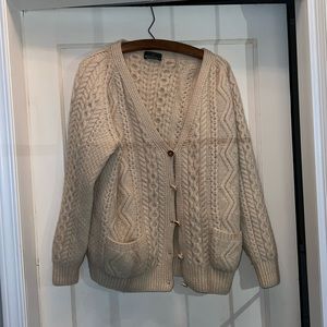 Vintage UK The Scotch house wool cardigan sweater heavy Scotland